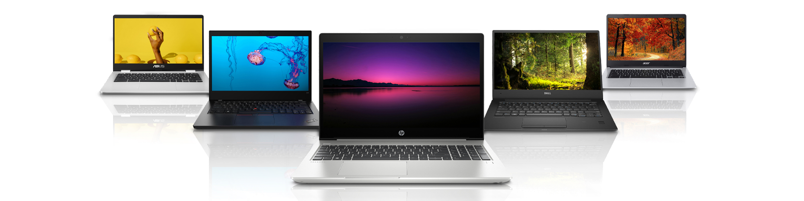 Selection of laptop computers